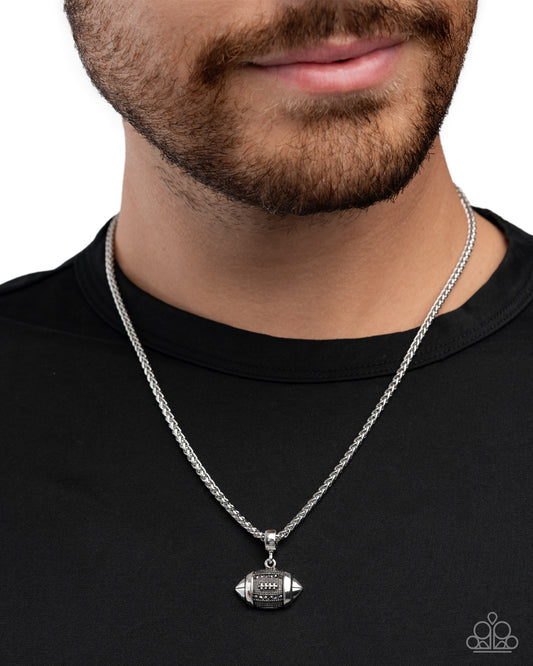 Football Frenzy - Silver Necklace