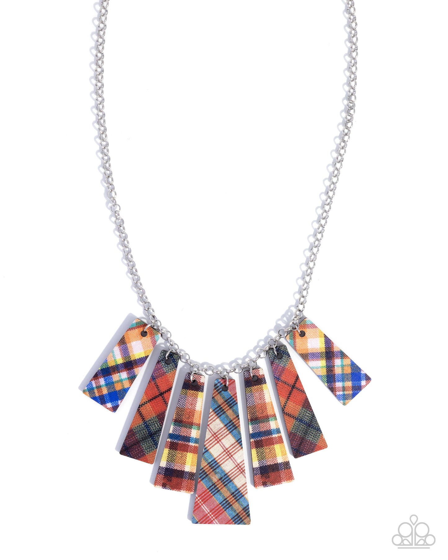 Pleasing Plaid - Red Necklace