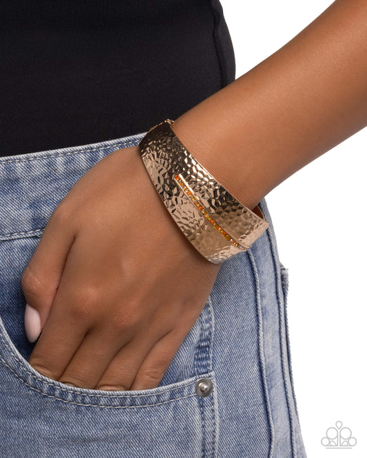 Spontaneous Surety - Orange Bracelet