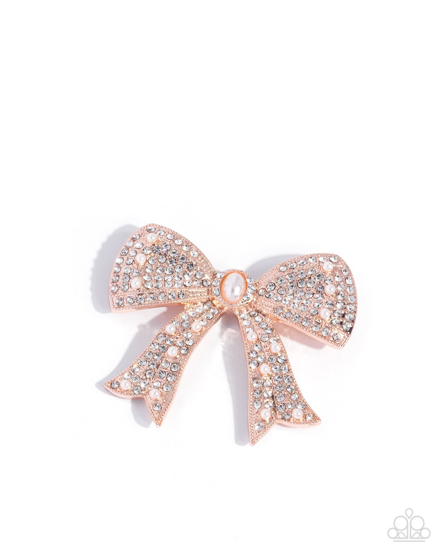 Bow Bravado - Rose Gold Brooch