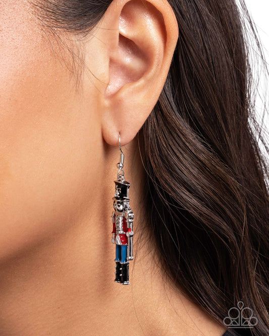 Nutcracker Nuance - Red Earring