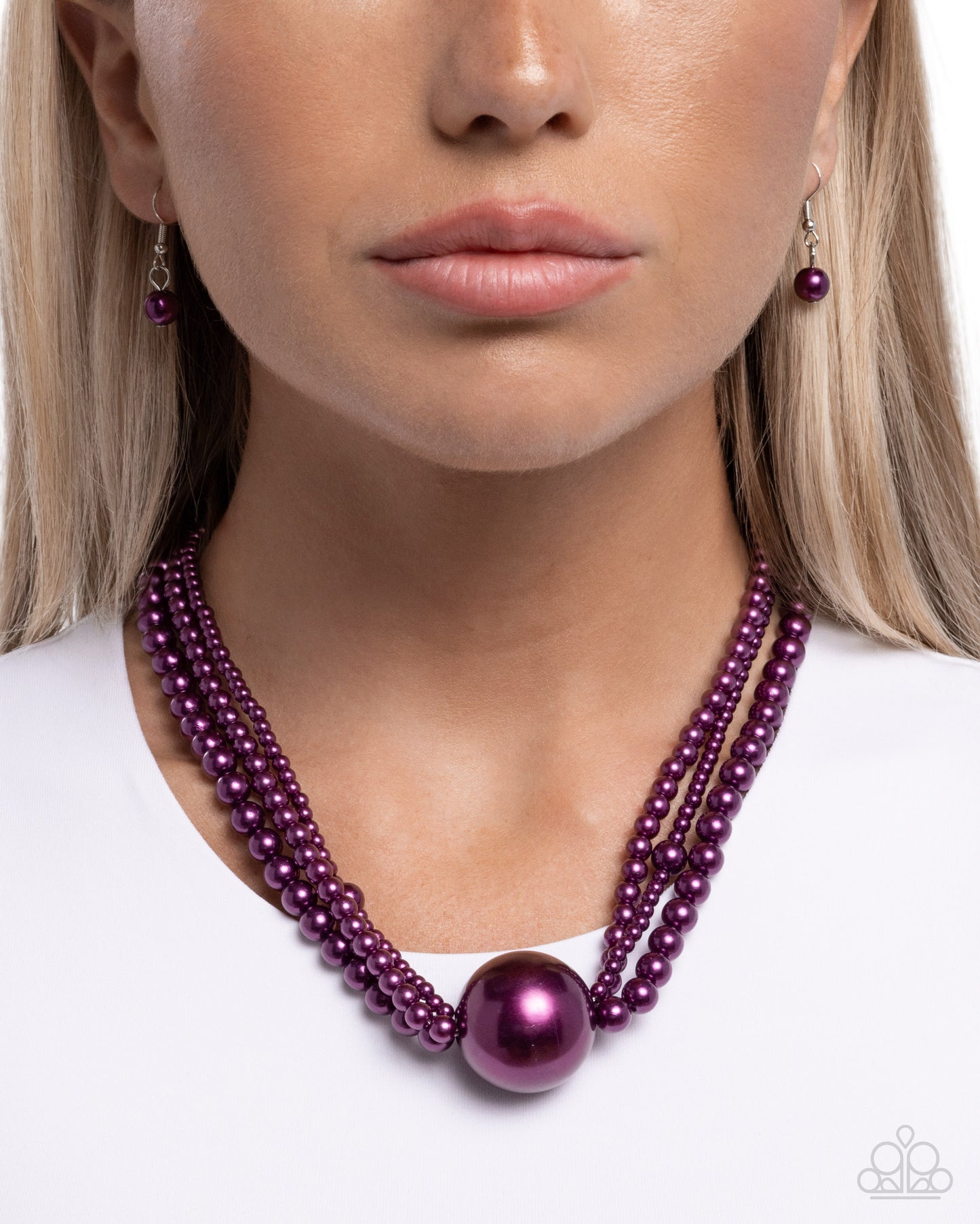 Polished Professional - Purple Necklace