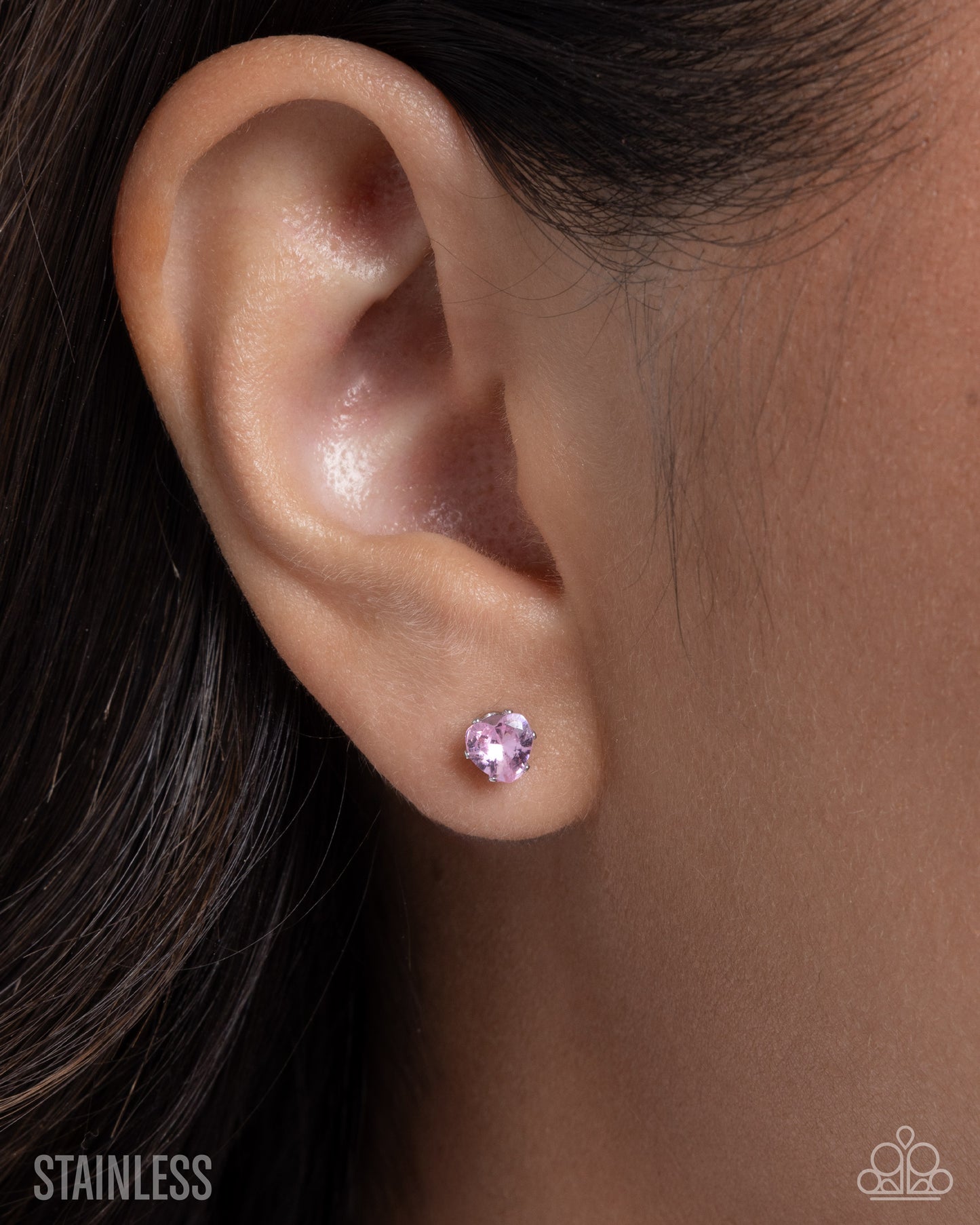 Simple Sweetheart - Pink Earring