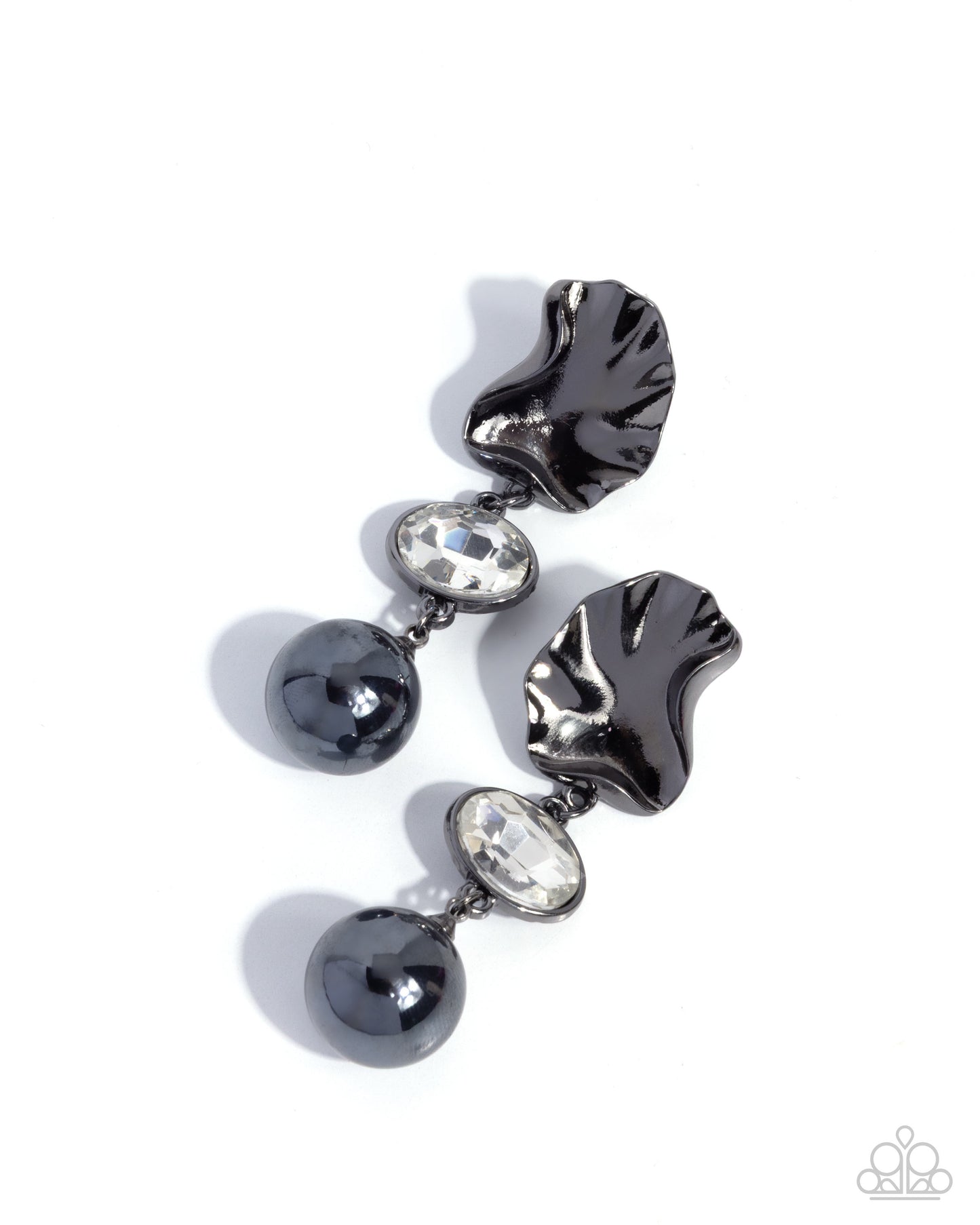 Abstract Abracadabra - Black Earring