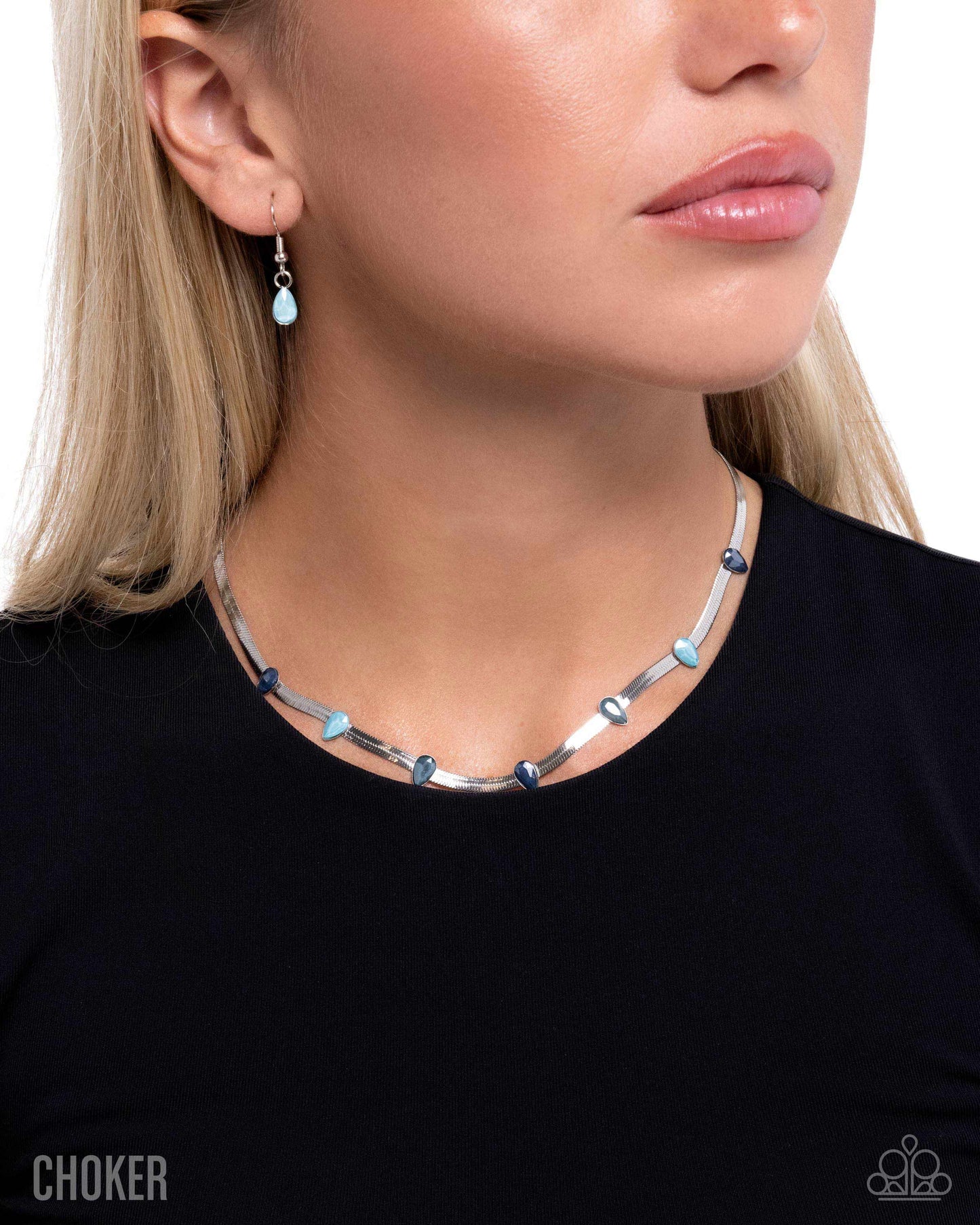 Drawing Attention - Blue Necklace