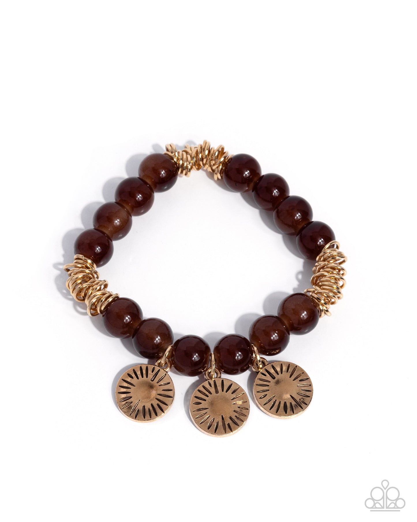 Daring Discs - Brown Bracelet