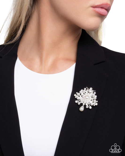 Perennial Polish - White Brooch