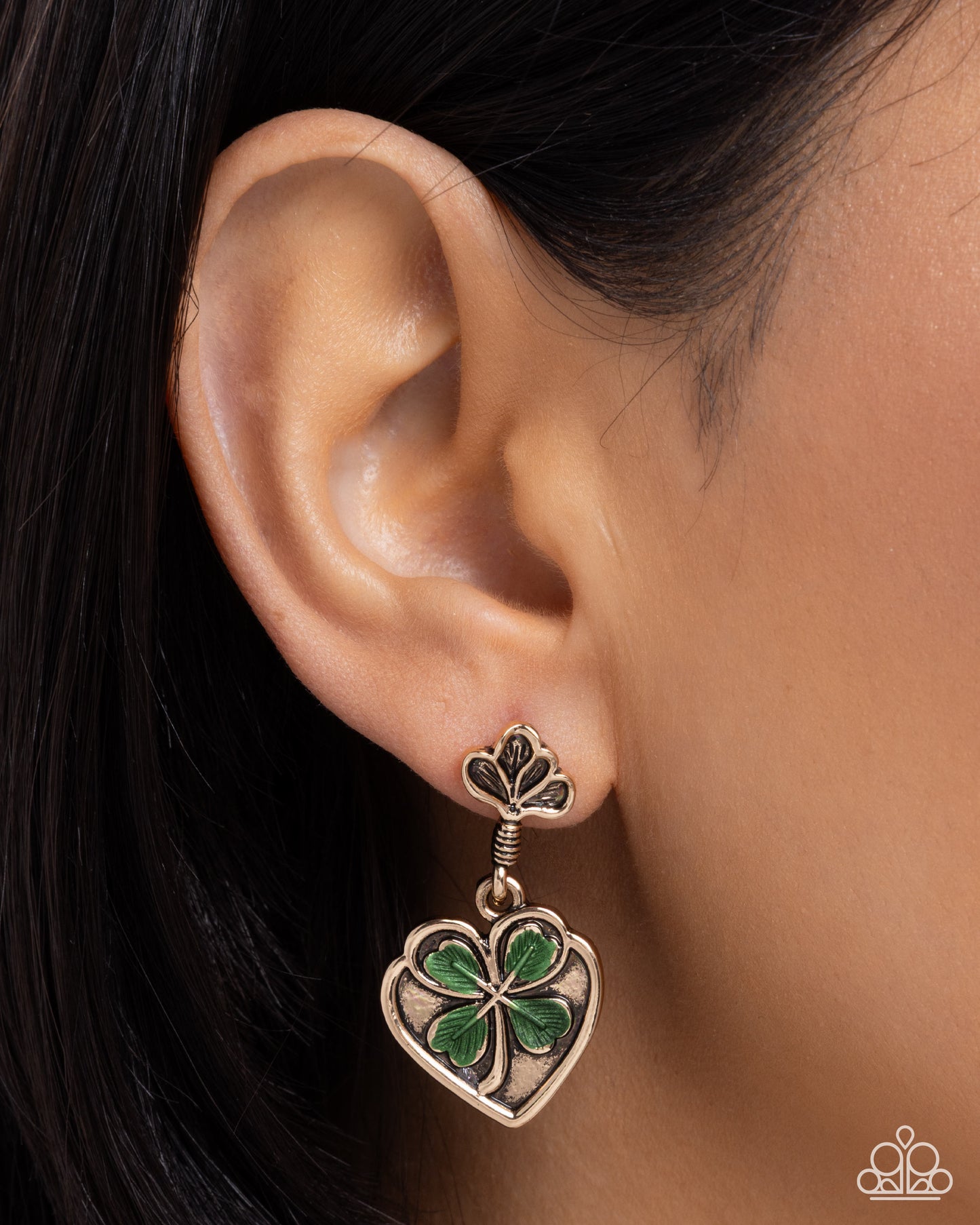 Confident Clover - Green Earring