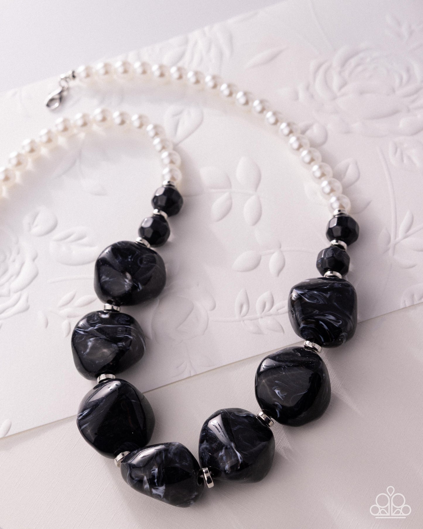 Bubbly Backstage - Black Necklace