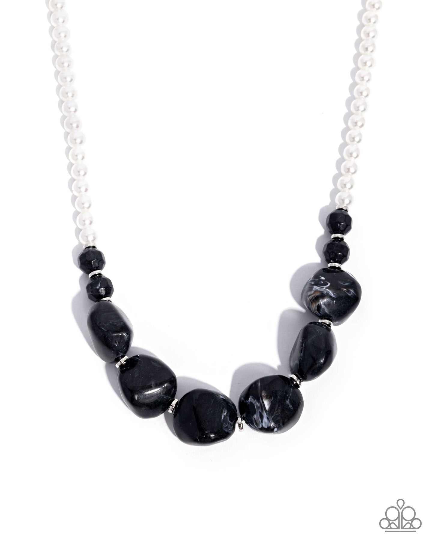 Bubbly Backstage - Black Necklace