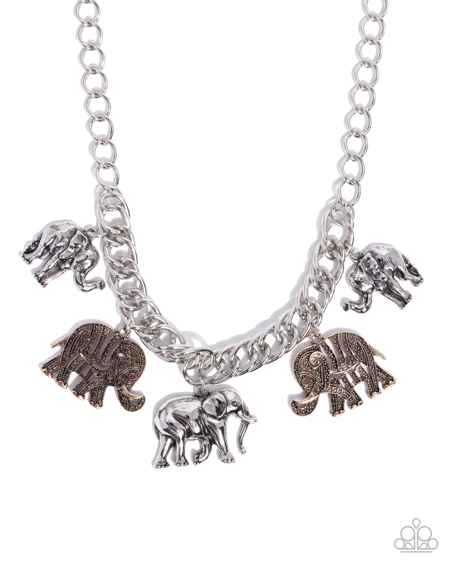Elephant Herd - Multi Necklace