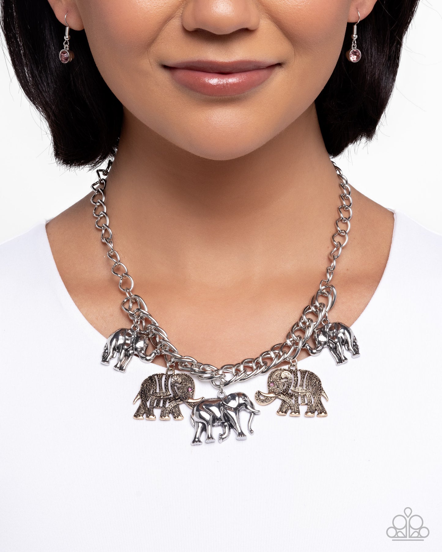 Elephant Herd - Multi Necklace