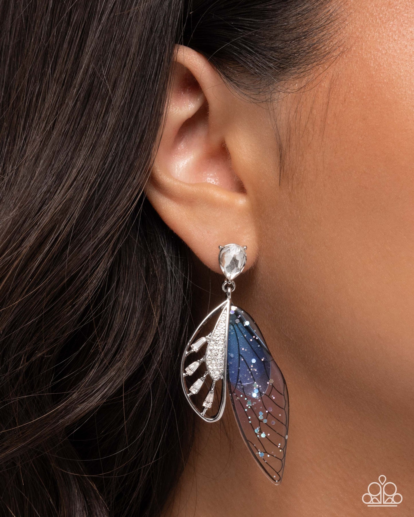 Floating Facade - Purple Earring