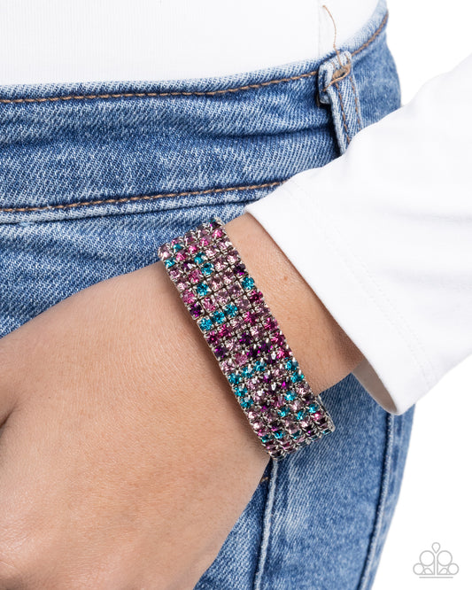 Shimmery Sequence - Purple Bracelet