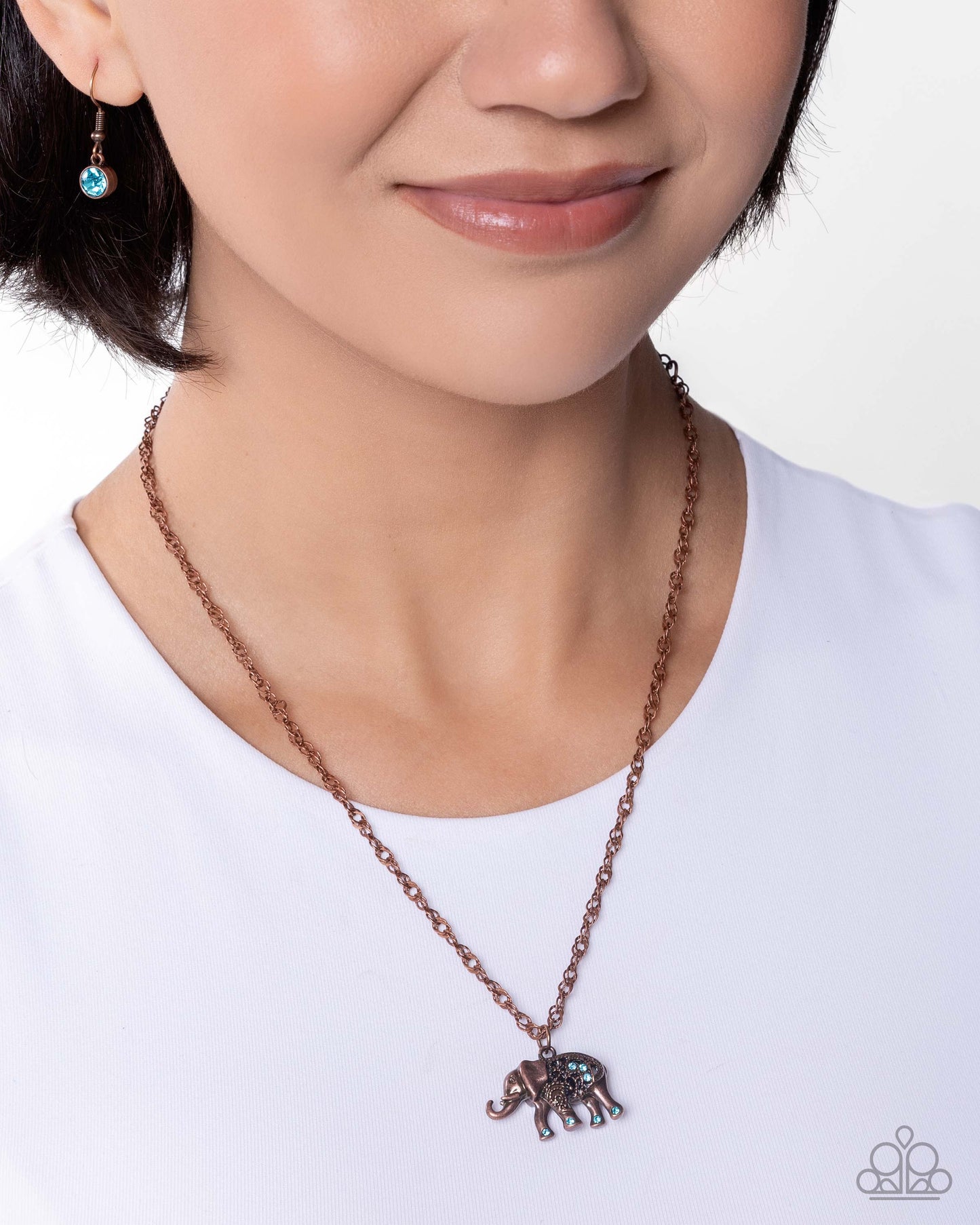 Elephant Enthusiast - Copper Necklace