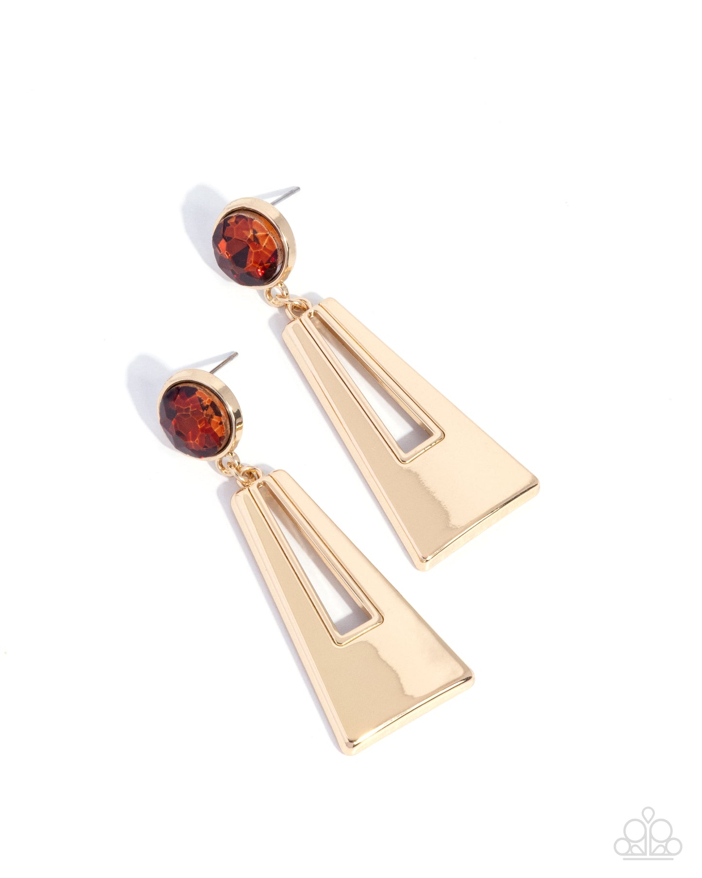 Sophisticated Sway - Brown Earring