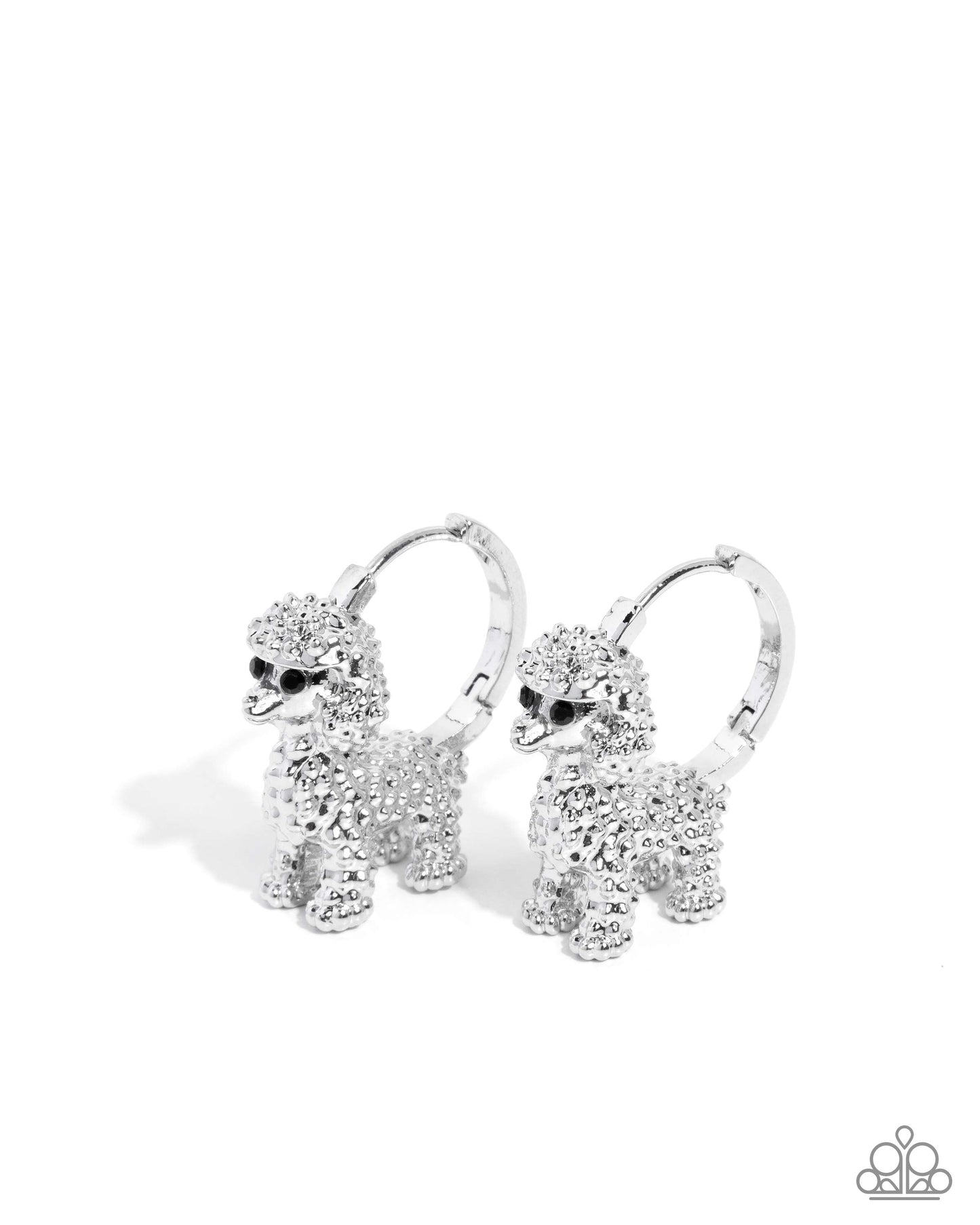Prized Poodle - Silver Earring