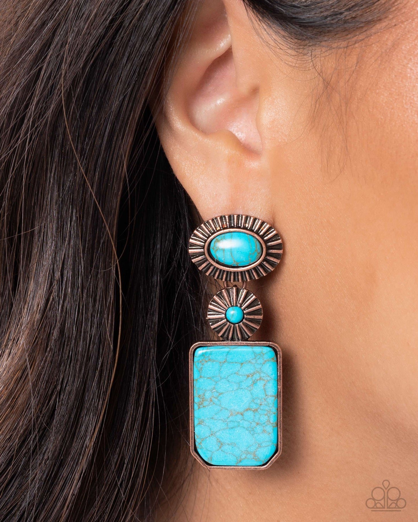 Noteworthy Navigation - Copper Earring