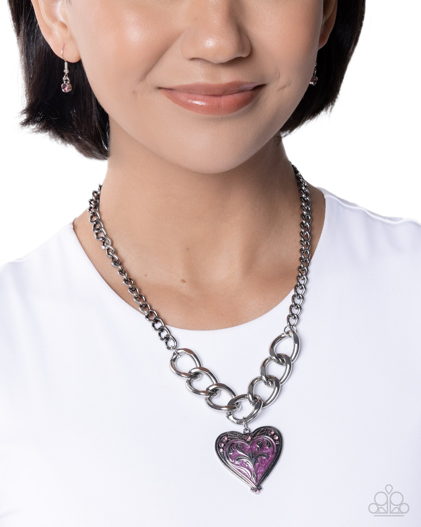 Smitten Scope - Purple Necklace