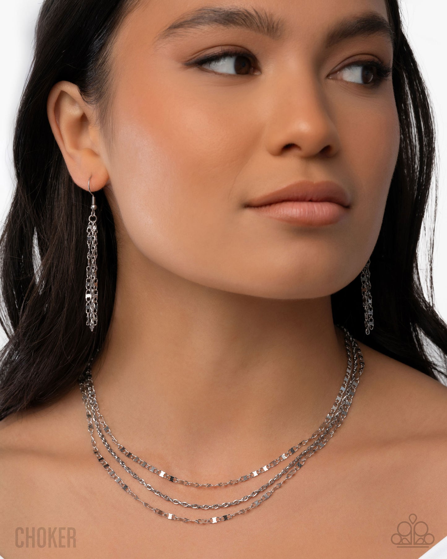 Layered Legend - Silver Necklace