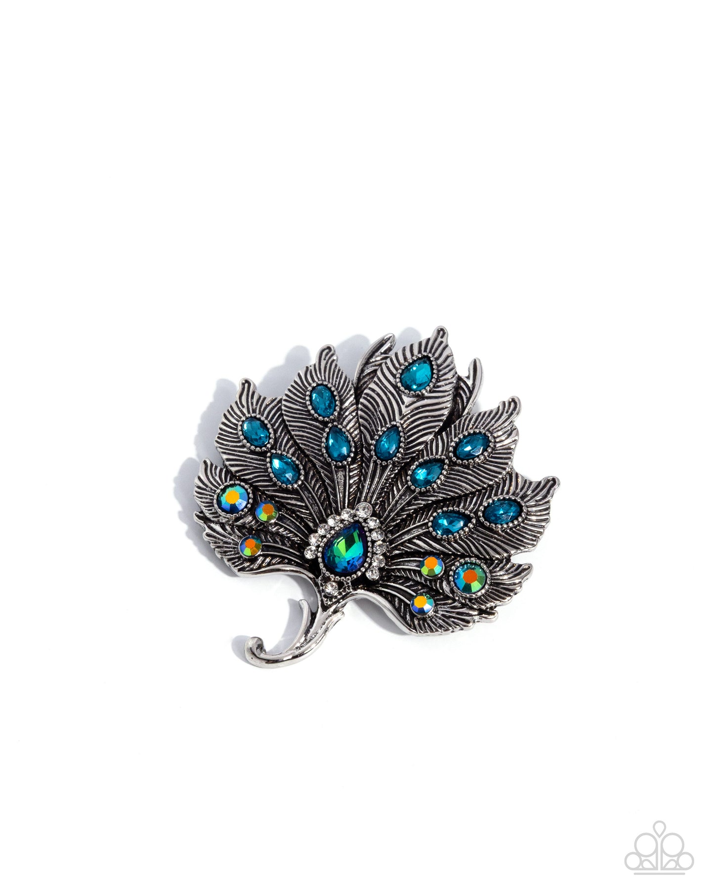 Perfect Peacock - Green Brooch