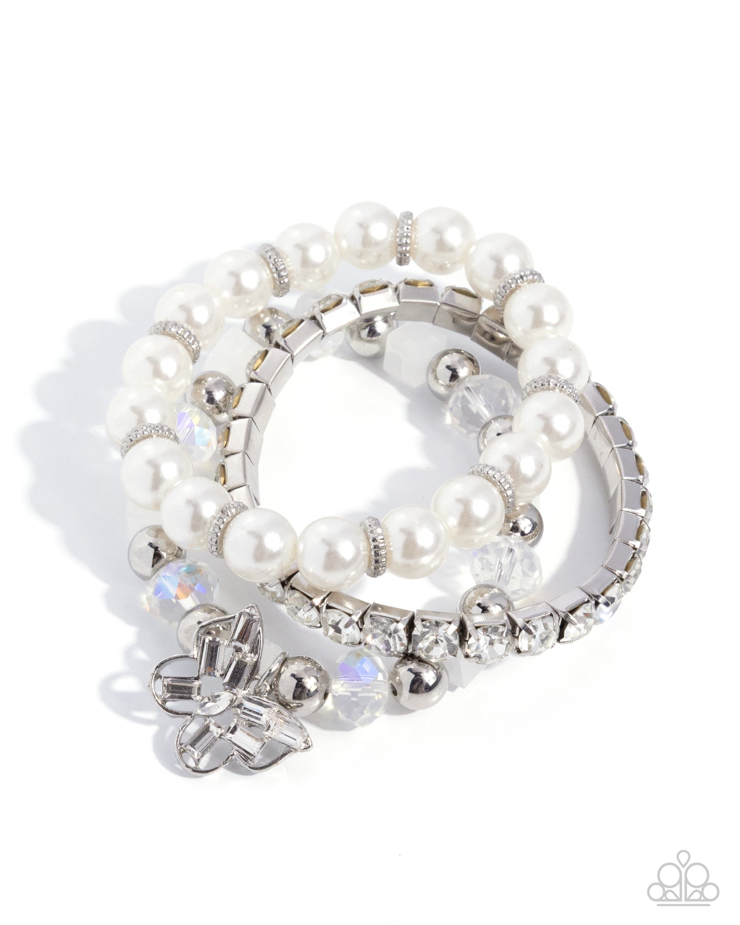 Keep Getting Butterflies - White Bracelet
