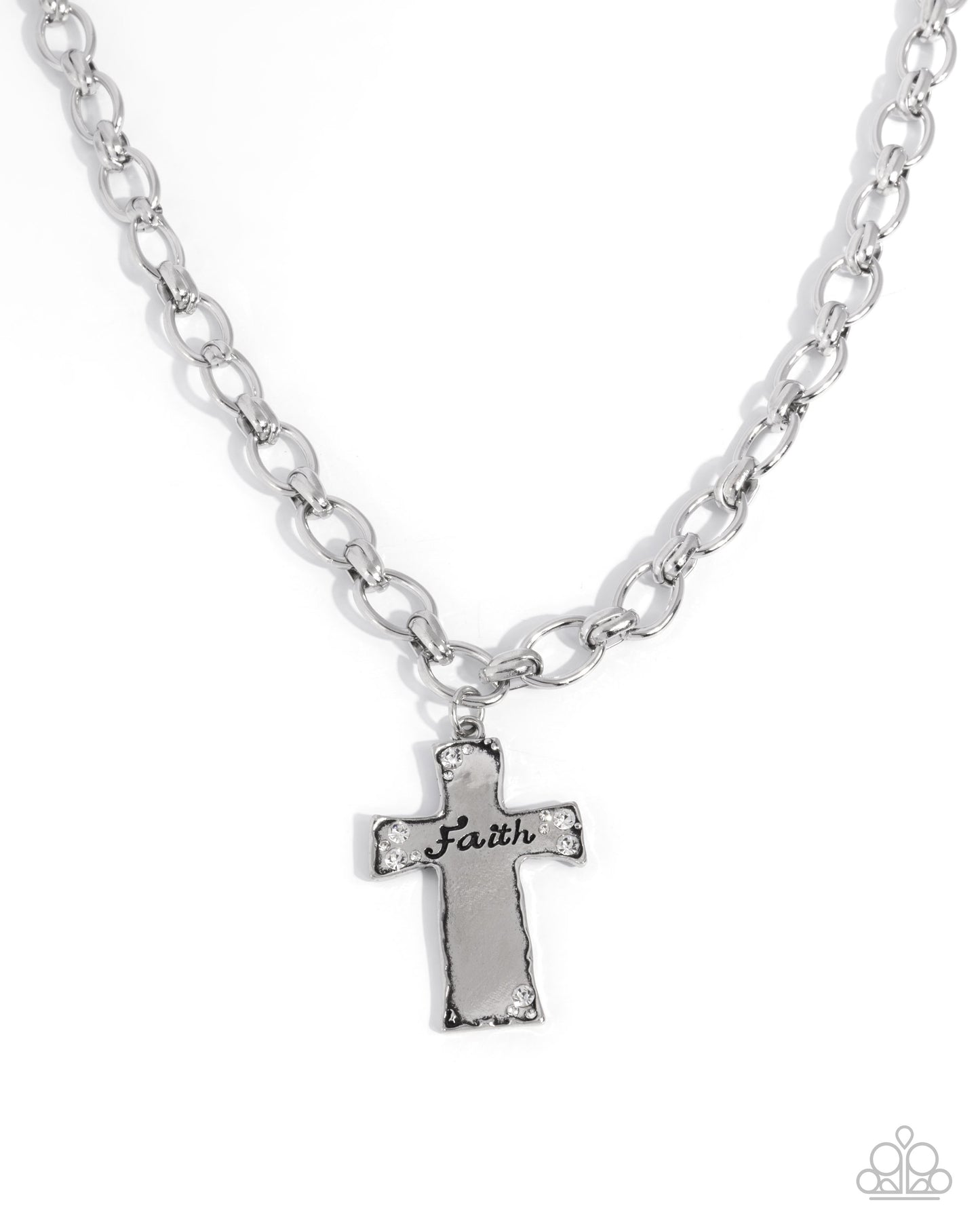 Faithful Flair - White Necklace