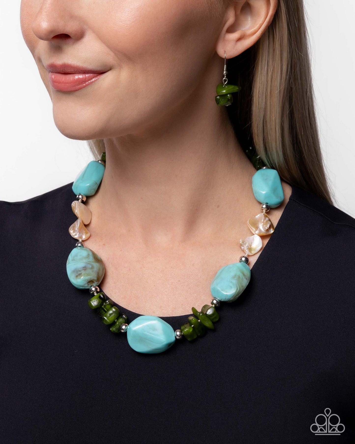 Coastal Cha Cha - Blue Necklace