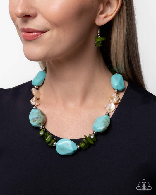 Coastal Cha Cha - Blue Necklace