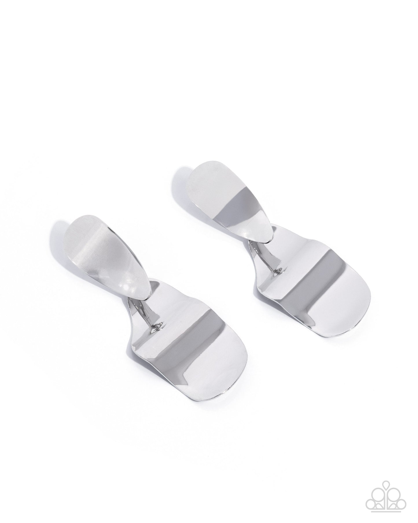 Abstract Acclaim - Silver Earring