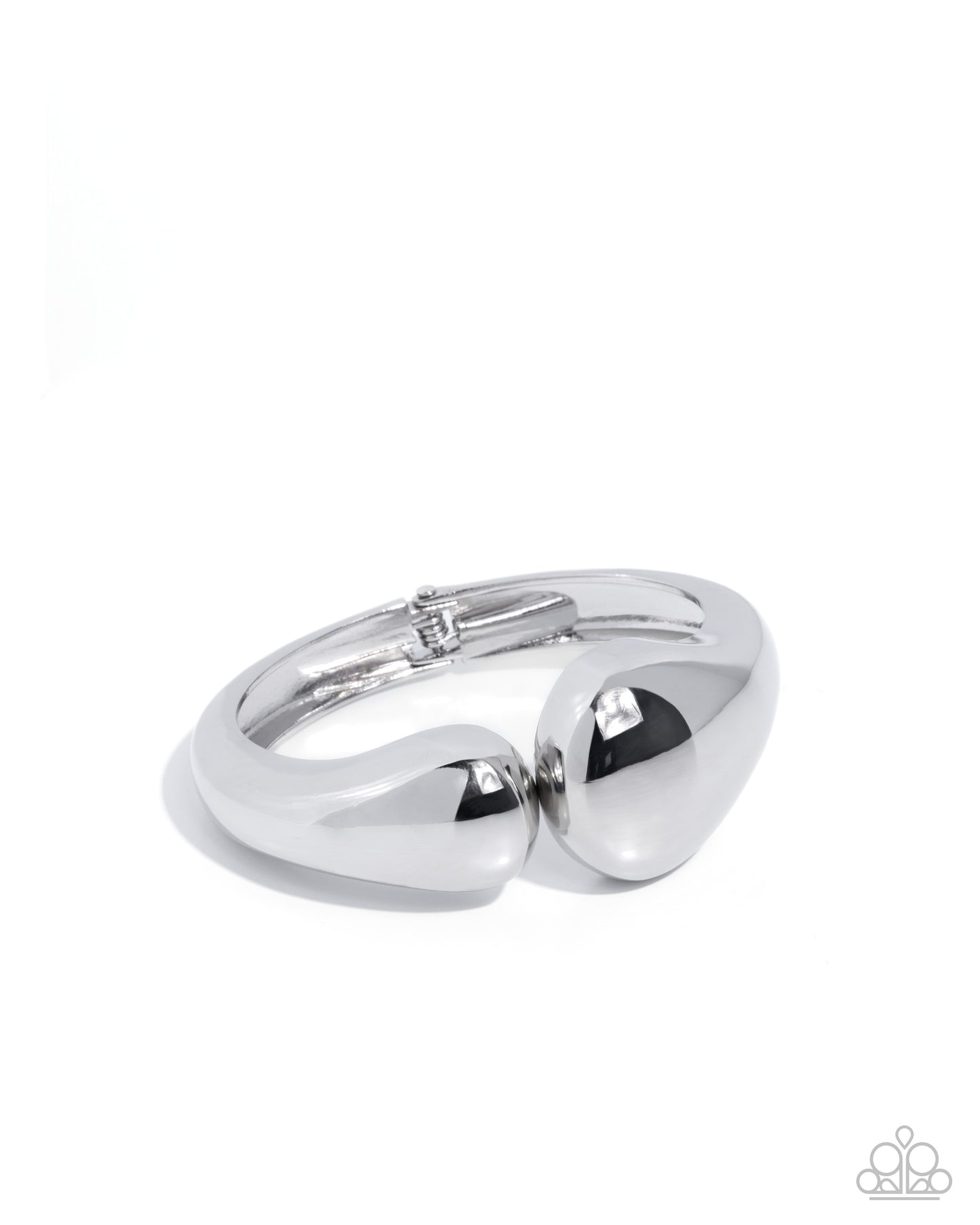 Stunning Sculpture - Silver Bracelet