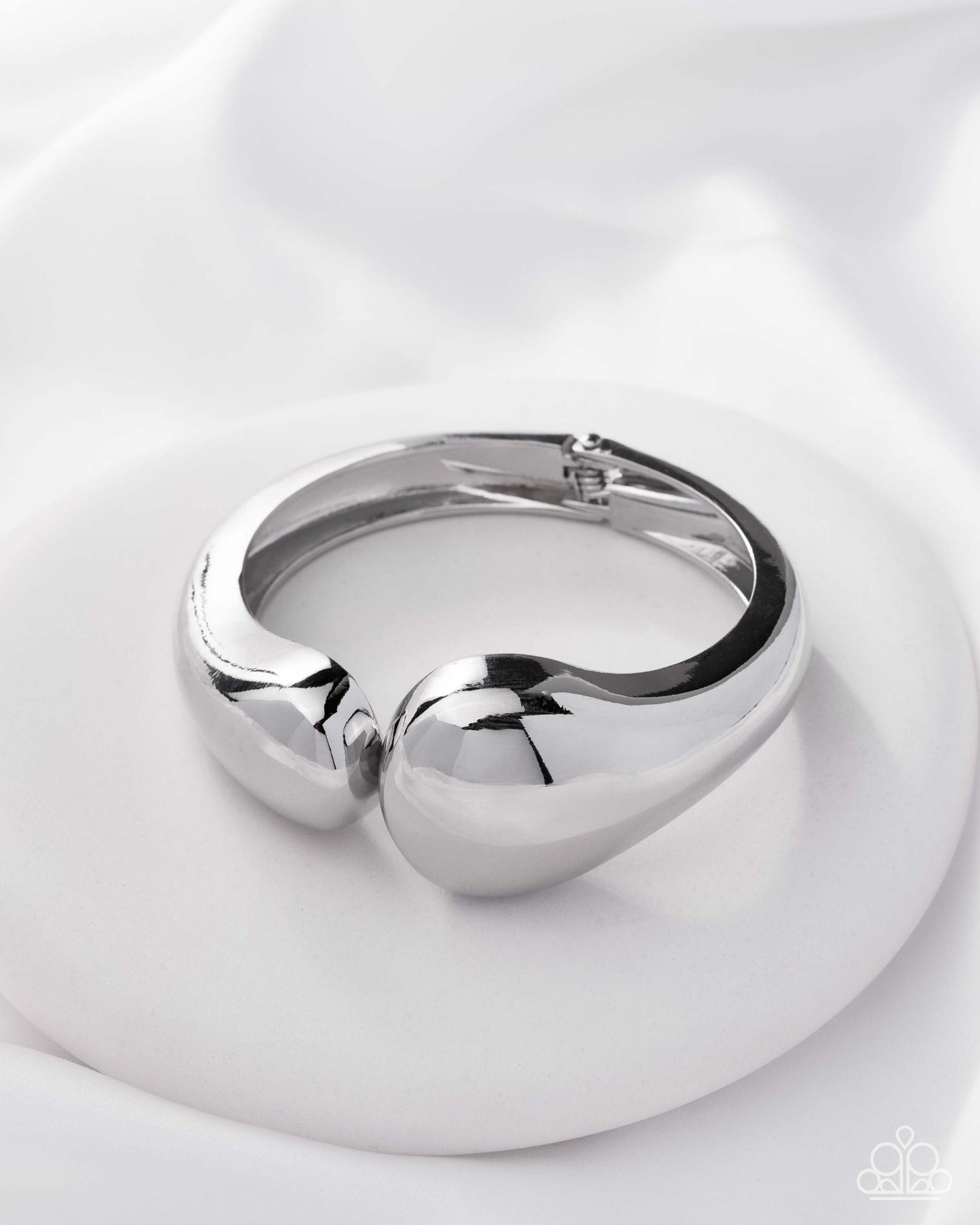 Stunning Sculpture - Silver Bracelet