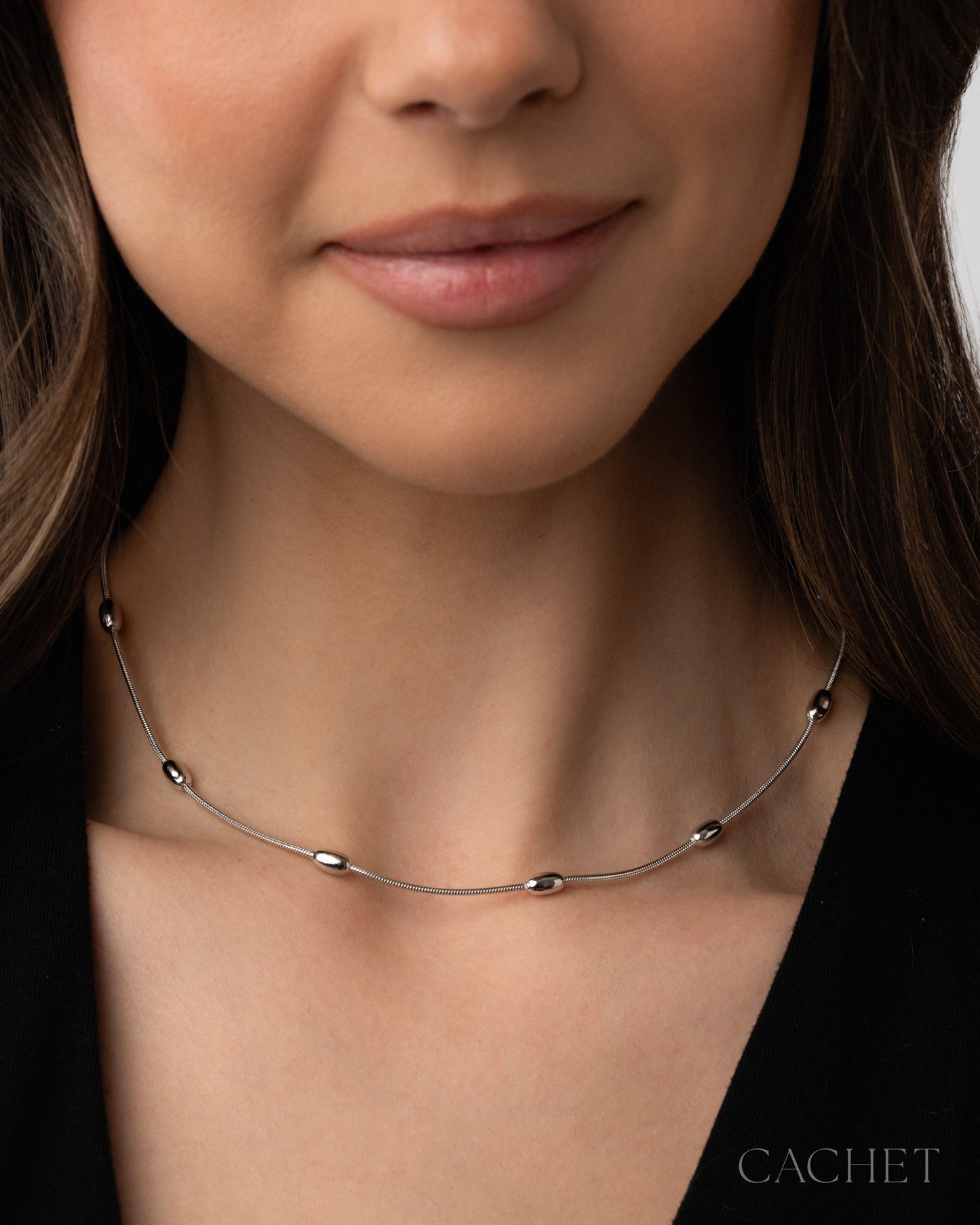 Exceptionnelle - Rhodium Necklace