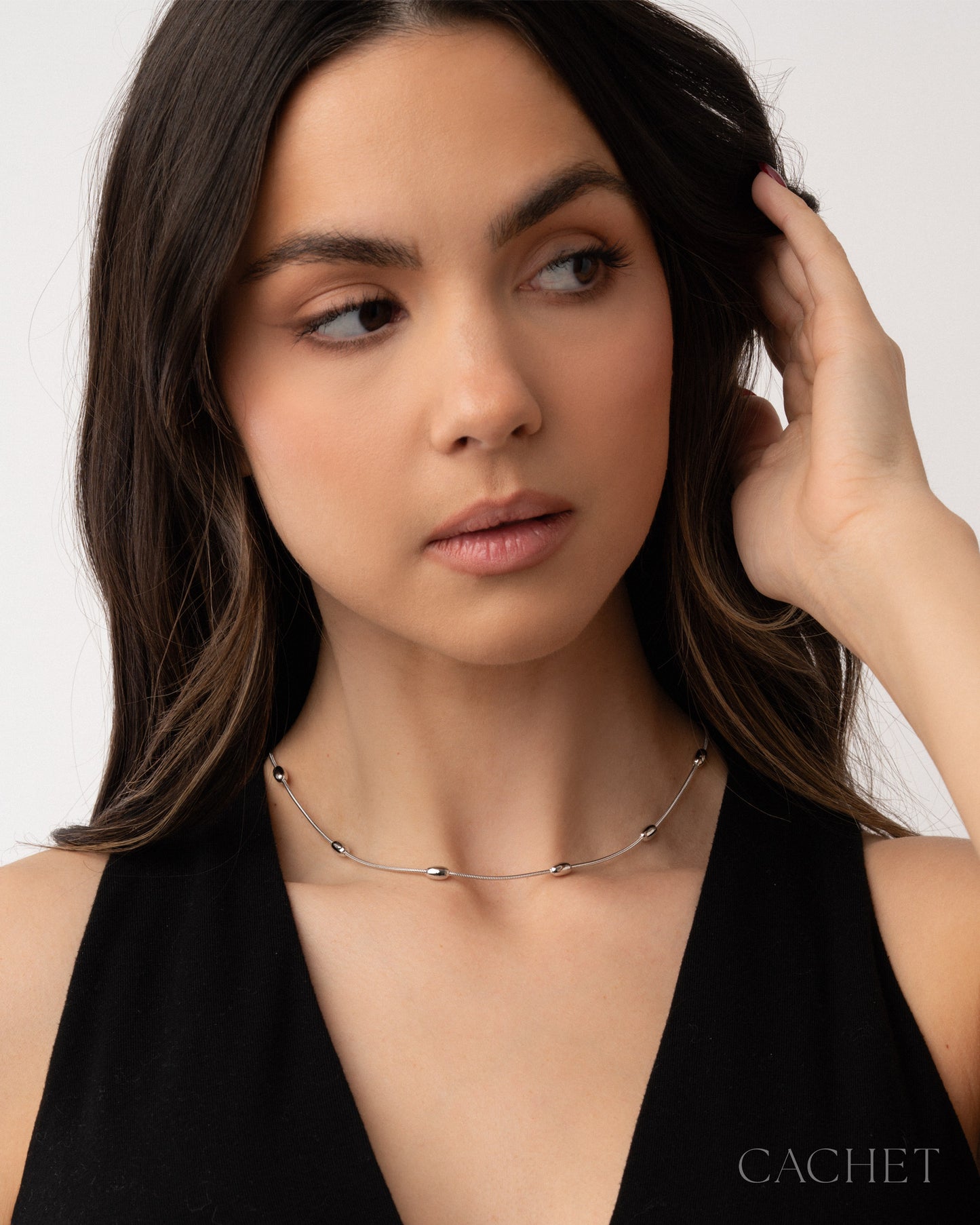Exceptionnelle - Rhodium Necklace