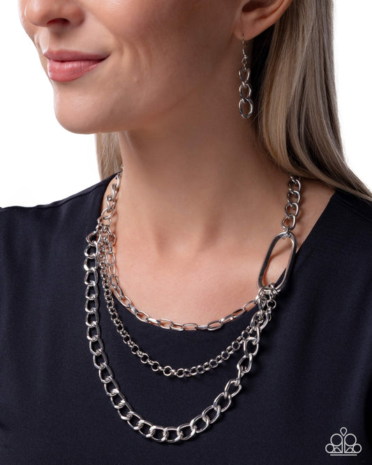 Reflective Renegade - Silver Necklace