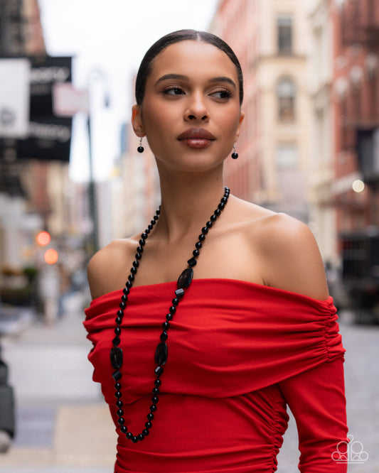 Obsessed with Opulence - Black Necklace