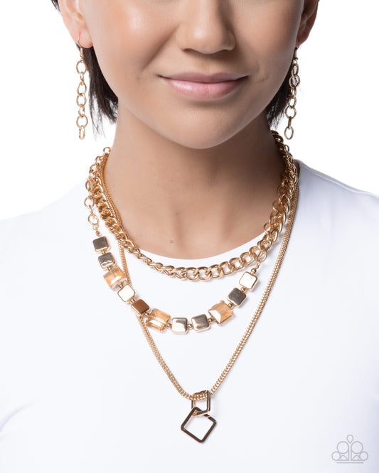 Titan Tapestry - Gold Necklace
