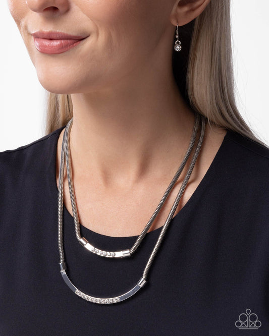 Radiant Ratio - White Necklace