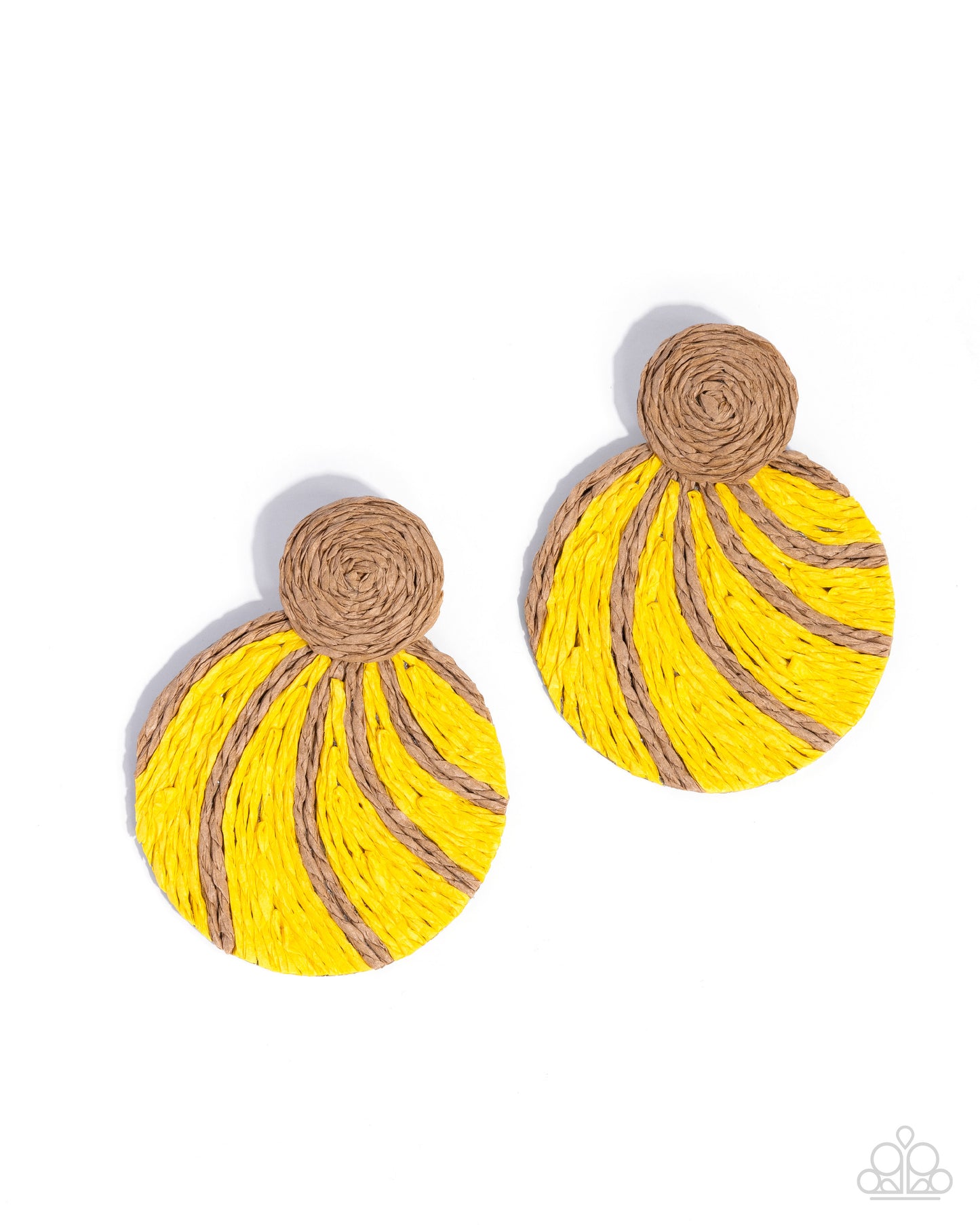 Woven Waltz - Yellow Earring