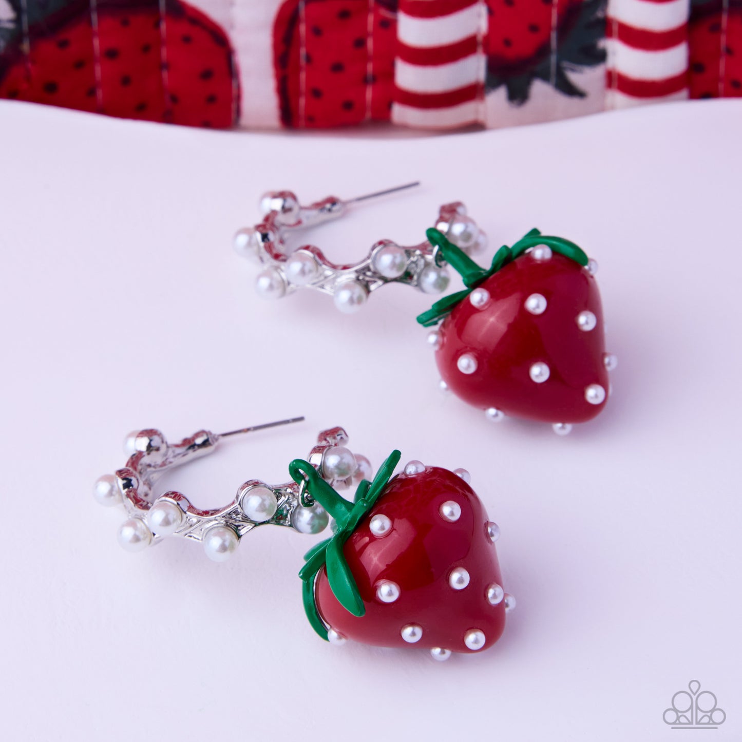 Strawberry Picnic - Red Earring