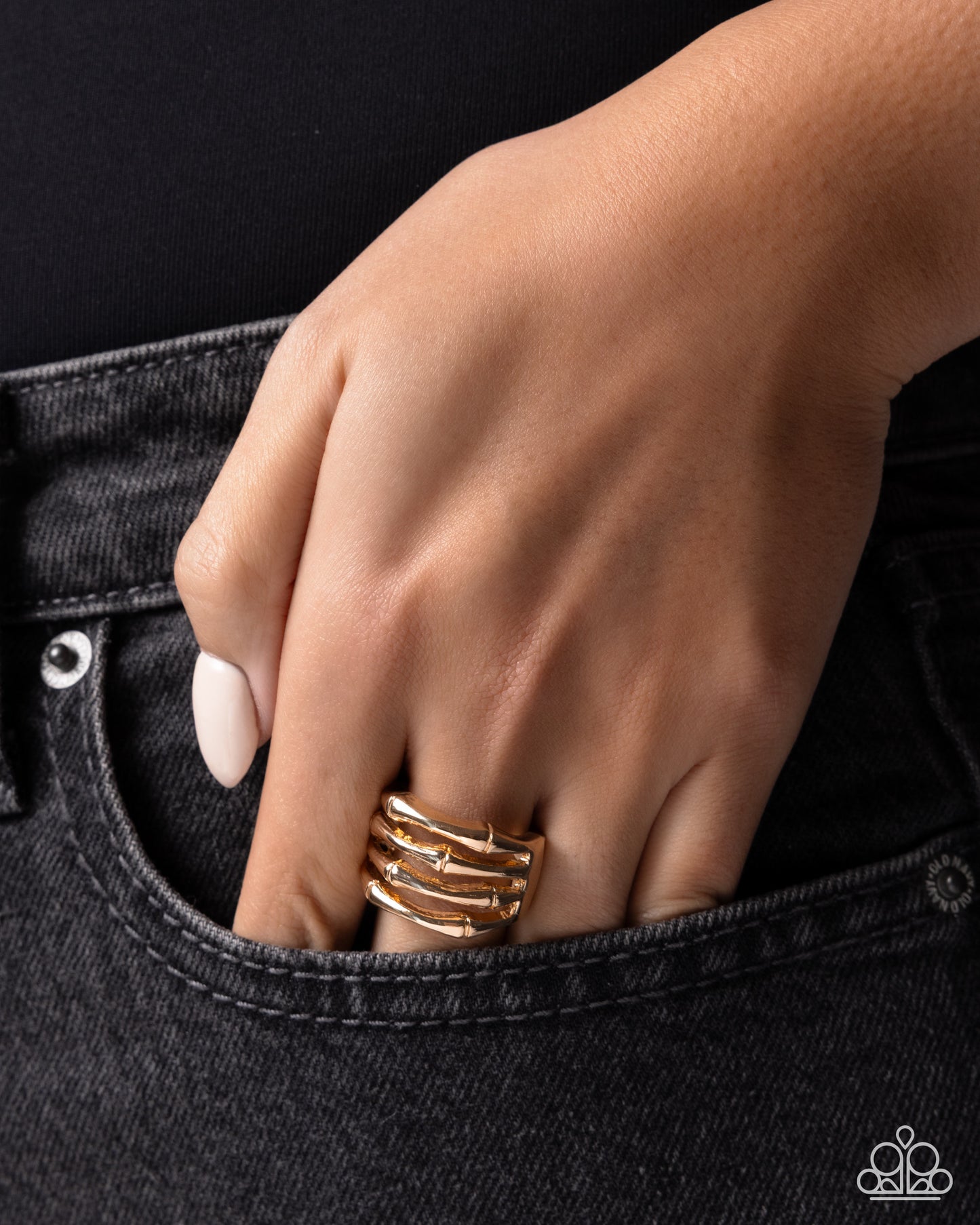 Stacked Service - Gold Ring