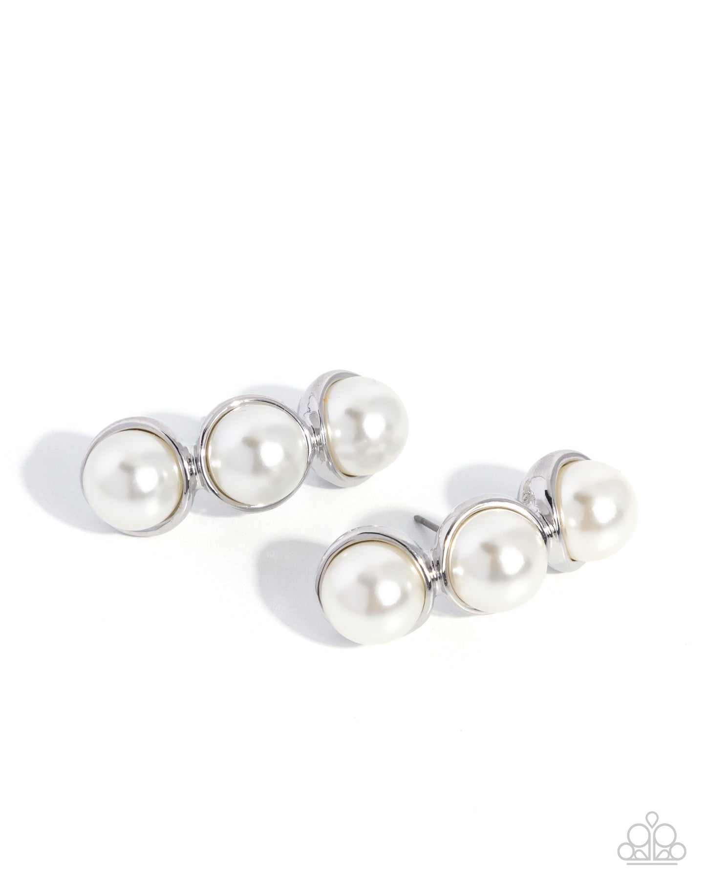 Classy Cinderella - White Earring