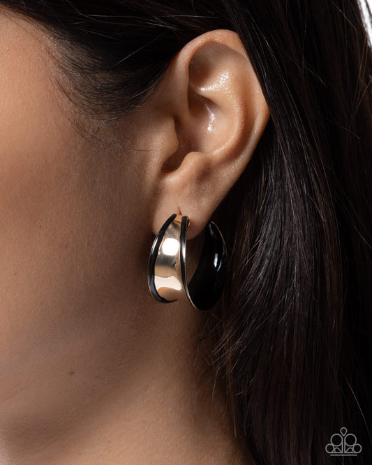 Secure Surprise - Black Earring