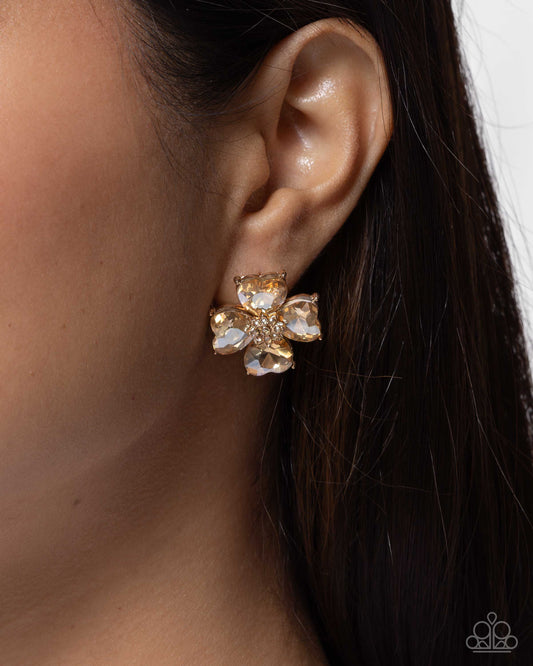 Shimmery Scale - Gold Earring