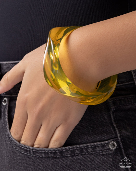 Affixed Allegro - Yellow Bracelet