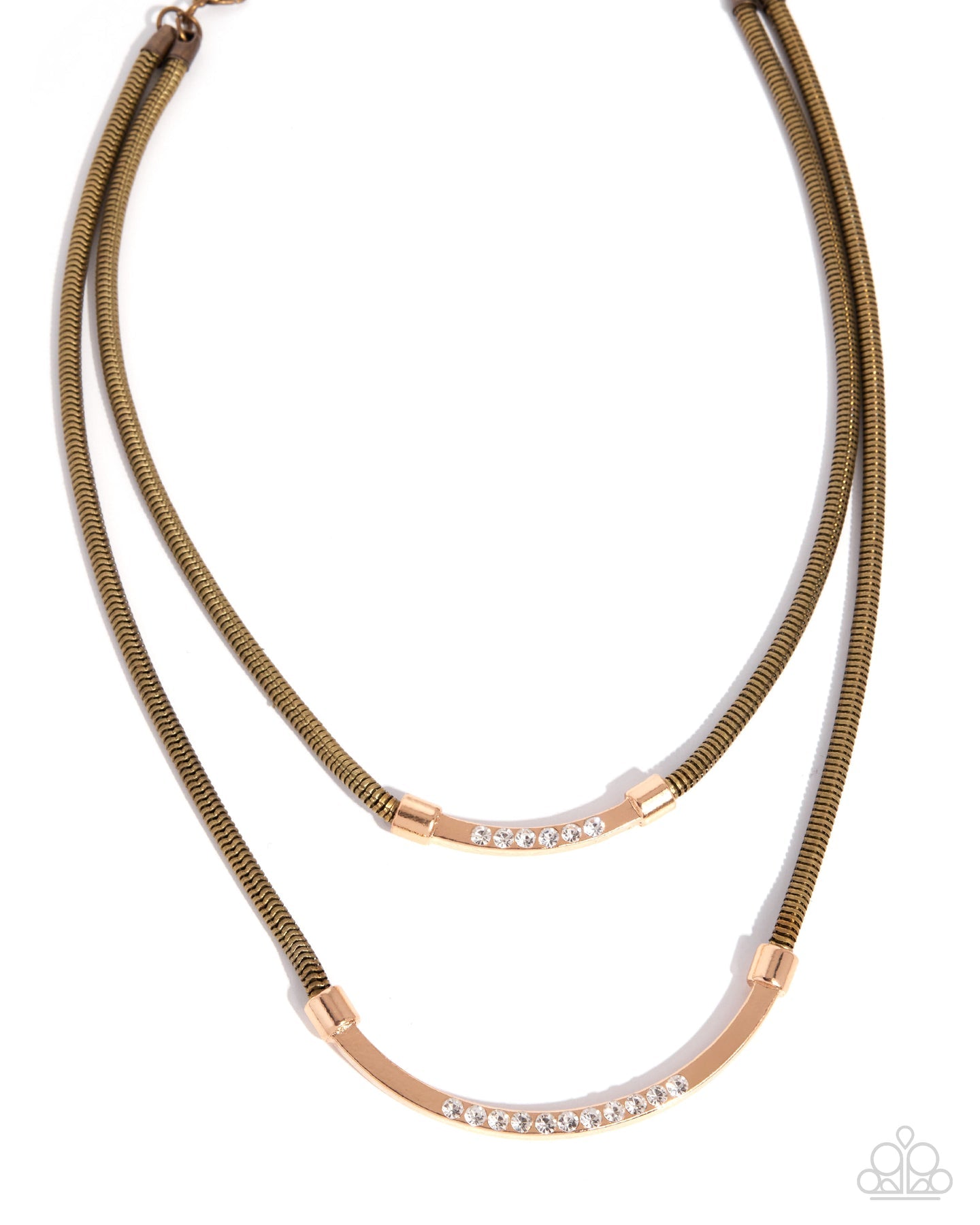 Radiant Ratio - Brass Necklace