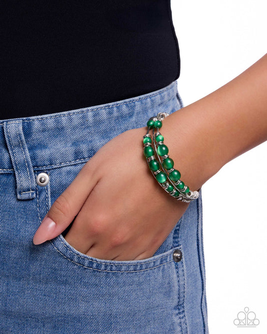 Vibrant Visuals - Green Bracelet