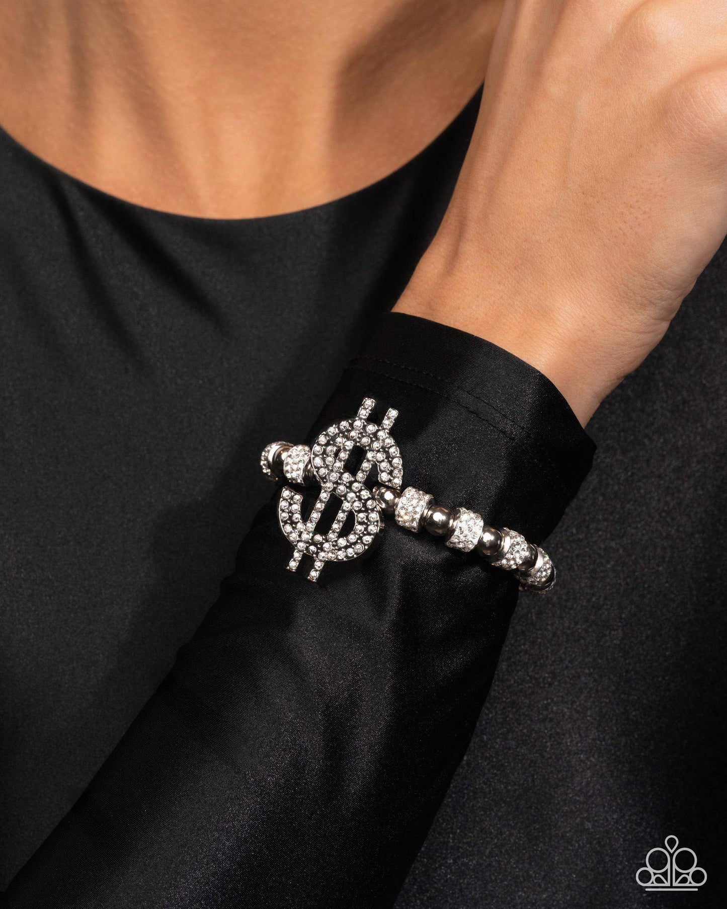 Wealthy Whimsy - White Bracelet