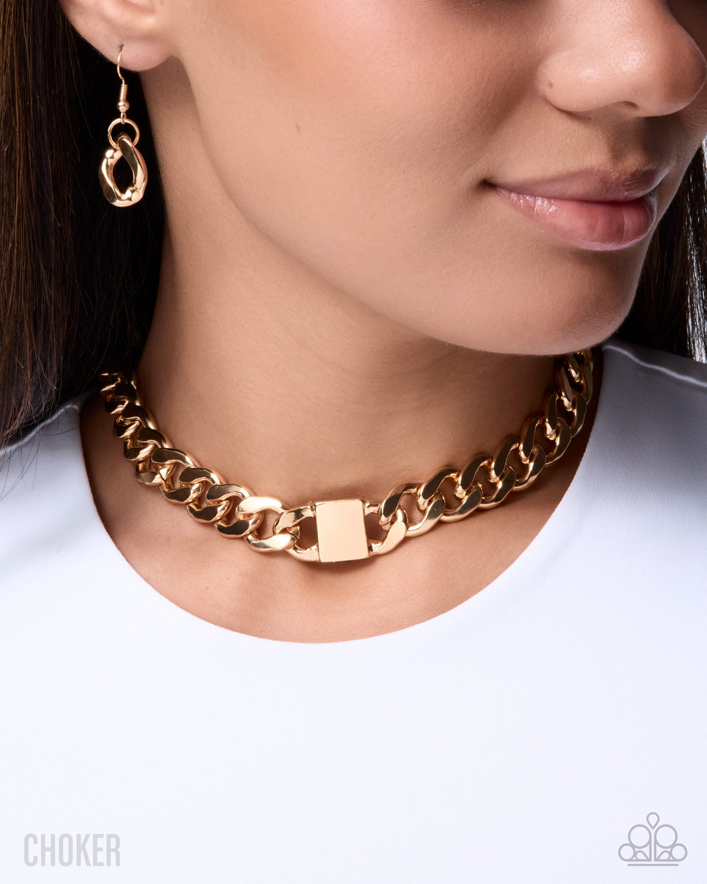 Rebellious Reaction - Gold Necklace