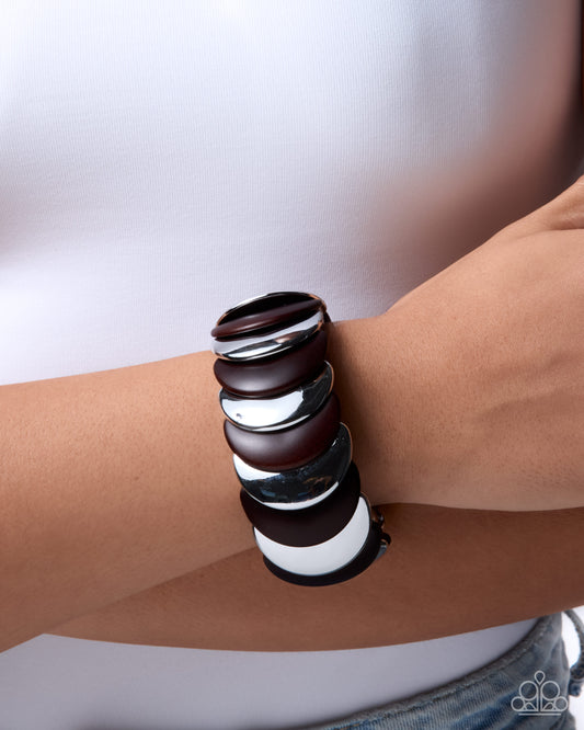 Sleek Surprise - Brown Bracelet